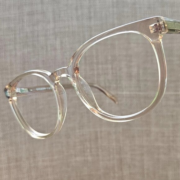 Warby Parker Women Eyeglasses Frame Clear Tan Tone Gillian 52[]20 145 Glasses